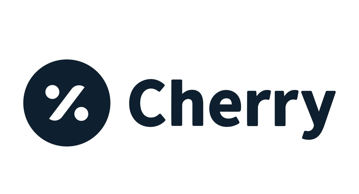Cherry patient financing logo in a black circle